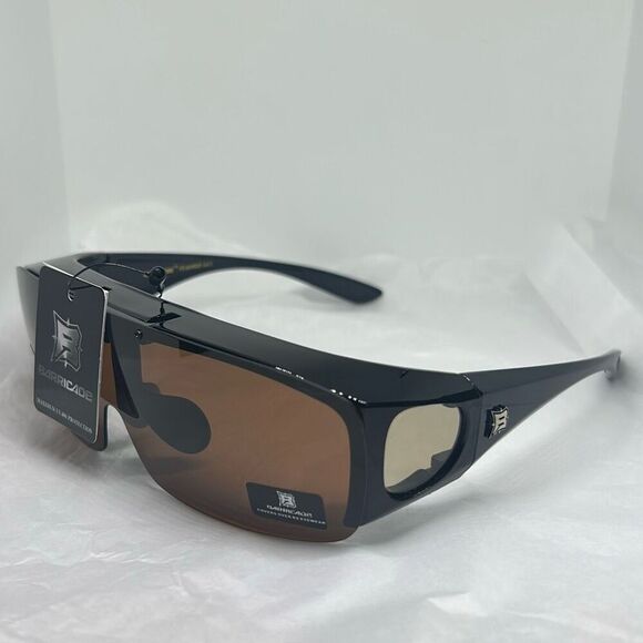Barricade Tortoise Flip-Up Fit Over Driving Sunglasses – Model PZ-BAR605 - Picture 1 of 5